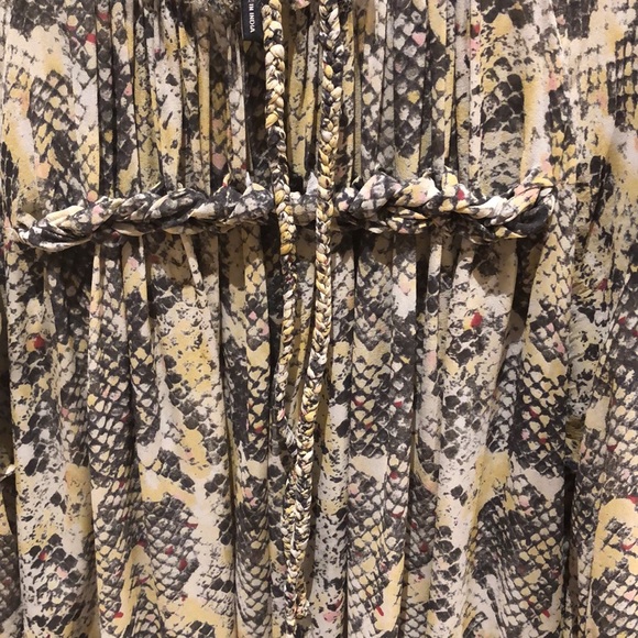 ISABEL MARANT Martin Snakeskin SILK Braided Tunic dress - Picture 10 of 12